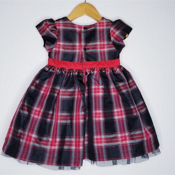 Carter's Red + Black Plaid Holiday Dress 18 Months - Picture 1 of 5